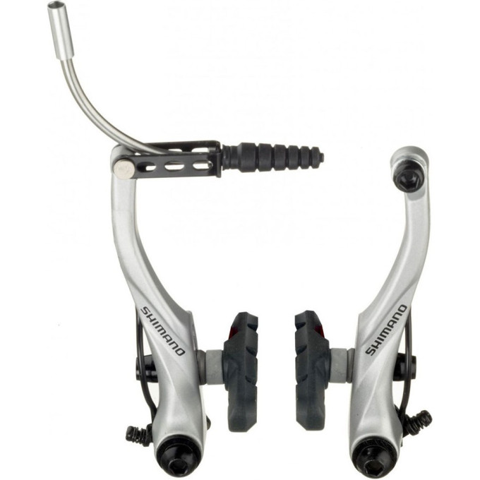 Тормоз SHIMANO V-BR ALIVIO, T4000, ПЕР, КОЛОДКИ S65T, СЕРЕБРИСТЫЙ EBRT4000FX43SSP