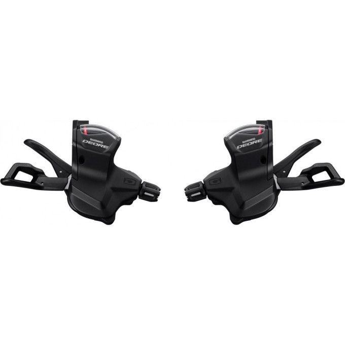 Шифтер SHIMANO DEORE, M6000-L, левый, 2/3 скоростей, на хомут, без индикатора, трос 1800мм ISLM6000LB1