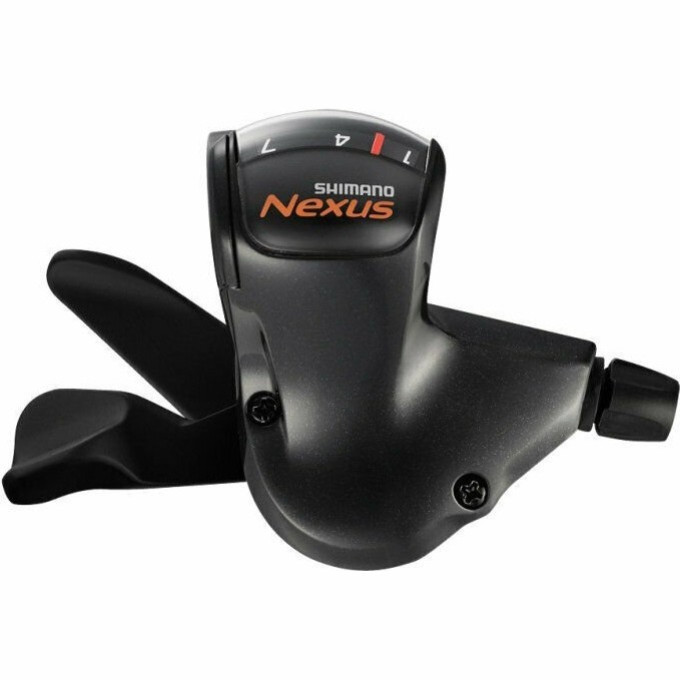 Шифтер SHIMANO NEXUS, 7S50, 7 скоростей, черный, оплетка 2100мм, трос 2280 мм, для CJ-NX10 ESL7S50ALLL
