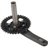 Система SHIMANO DEORE, M6000-2, 175 мм, интегрированный вал, 10 скоростей, 36/26T без каретки, черный EFCM6000EX66X