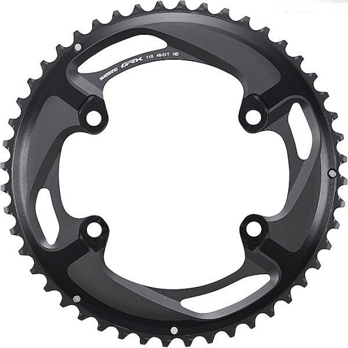 Звезда передняя SHIMANO GRX, для FC-RX810-2, 48T-ND для 48-31T Y0JR98010